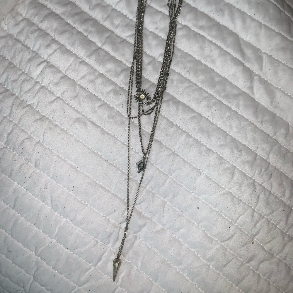 American Eagle layered necklace